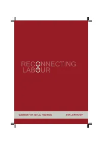 Dan Jarvis Mp Summary of Initial Findings
