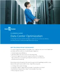 Data Center Optimization Planning Guide