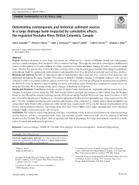 Determining Contemporary and Historical Sediment Sources in A
