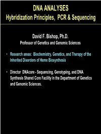 DNA Sequencing Methodologies