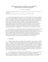 Rethinking the Foundations of the Theory of Special Relativity: Stellar Aberration and the Fizeau Experiment
