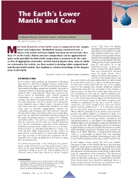 The Earth's Lower Mantle and Core