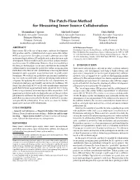 The Patch-Flow Method for Measuring Inner Source Collaboration