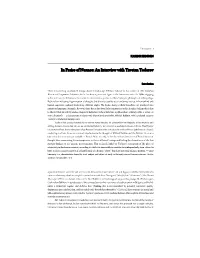 An Interview with Tzvetan Todorov