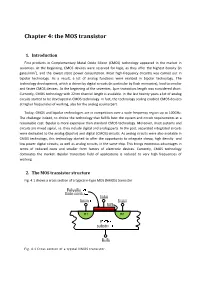 Chapter 4: the MOS Transistor