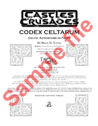 CODEX CELTARUM Celtic Adventure in Faery