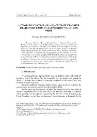 Patched Conic Approximation), Ballistic Capture Method [16]