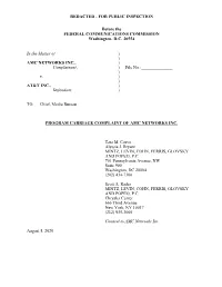 Redacted - for Public Inspection