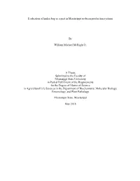 Template B V3.0 (Beta): Created by J. Nail 06/2015 Evaluation of Kudzu Bug As a Pest in Mississippi Soybean Production Systems