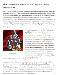 The 'Gerasimov Doctrine' and Russian Non Linear