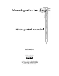 Measuring Soil Carbon Change