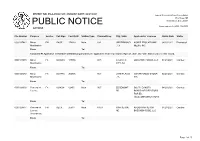 Public Notice &gt;&gt; Licensing and Management System Admin &gt;&gt;