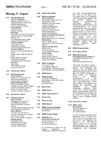 Swr2 Programm Kw 35 / 27.08