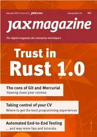The Cons of Git and Mercurial Taking Control of Your CV Automated End-To-End Testing