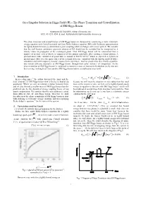 The Phase Transition and Crystallization of SM Higgs Boson