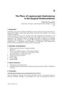 The Place of Laparoscopic Gastrostomy in the Surgical Armamentarium