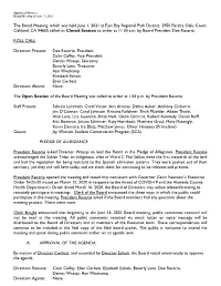 Board Meeting Minutes