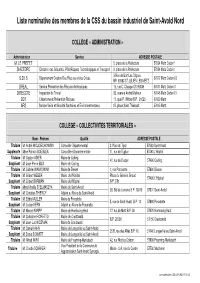 Liste Nominative CSS CARLING 12 03 18