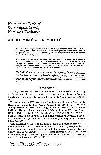 Notes on the Birds of Southampton Island, Northwest Territories
