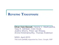 Reverse Traceroute