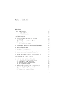 Table of Contents