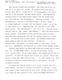 They Discuss Records and Recordings. Earl Hines and PF Put out Only 500 Or So Copies of a Record