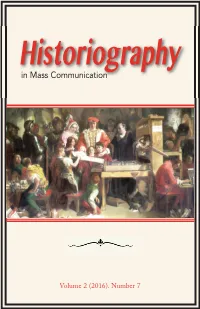 2016 Issues Files/Historiography Vol. 2 #7.Pdf
