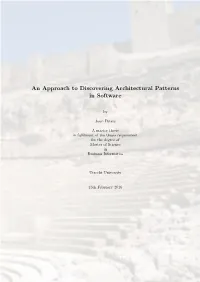 An Approach to Discovering Architectural Patterns in Software