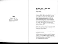 Architecture, Power, and National Identity