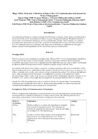 Blogs, Wikis, Webcasts