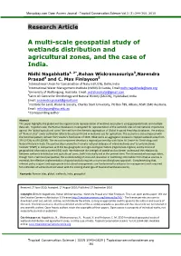 Geospatial Modelling for Global Ramsar Sites and Priority Wetland