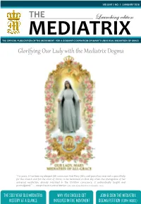 Glorifying Our Lady with the Mediatrix Dogma Launching Edition