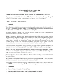 Memory of the World Register Nomination Form