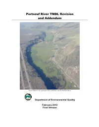Portneuf River TMDL Revision and Addendum