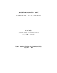 What Makes for Environmental Justice?