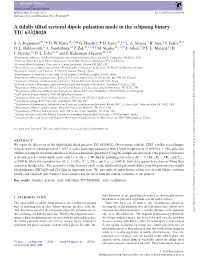 A Tidally Tilted Sectoral Dipole Pulsation Mode in the Eclipsing Binary TIC 63328020