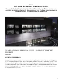 Cincinnati Art Center: Integrated Spaces