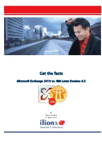 Exchange 2010 Vs Domino 8.5 Whitepaper