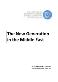 The New Generation in the Middle East