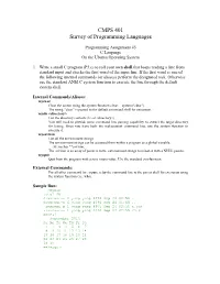 Programming Assignment 01