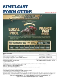 Simulcast Form Guide