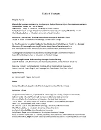 Table of Contents
