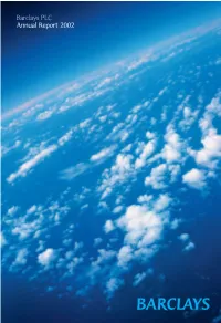 Barclays PLC Annual Report 2002 1 Chairman’S Statement