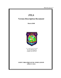 JTLS Version Description Document