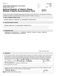 National Register of Historic Places Multiple Property Documentation Form