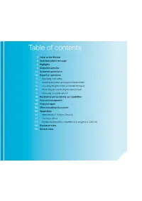 Table of Contents