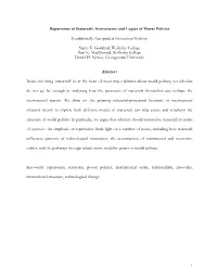 1 Repertoires of Statecraft: Instruments and Logics of Power Politics Conditionally Accepted at International Relations Stacie E