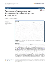 Assessment of the Resource Base for Engineered Geothermal Systems in Great Britain