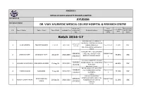 DR VIJAY COLLEGE STD UG STUDENTS ANNEXURE.Xlsx
