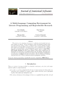 Literate Programming and Reproducible Research